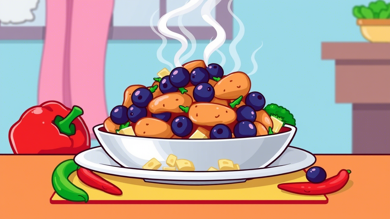 Blueberry Chicken Stir Fry for a Sweet Surprise