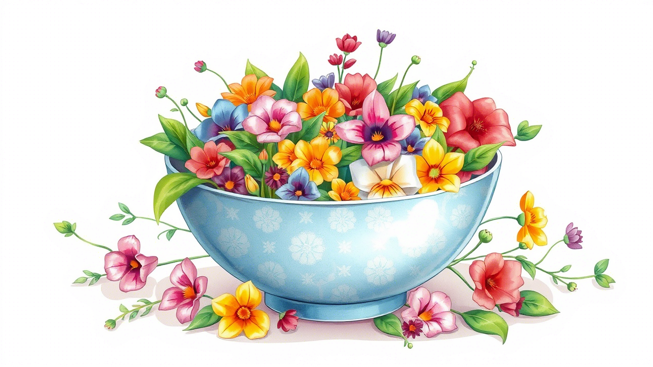 Edible Flower Salads That Look Like Art