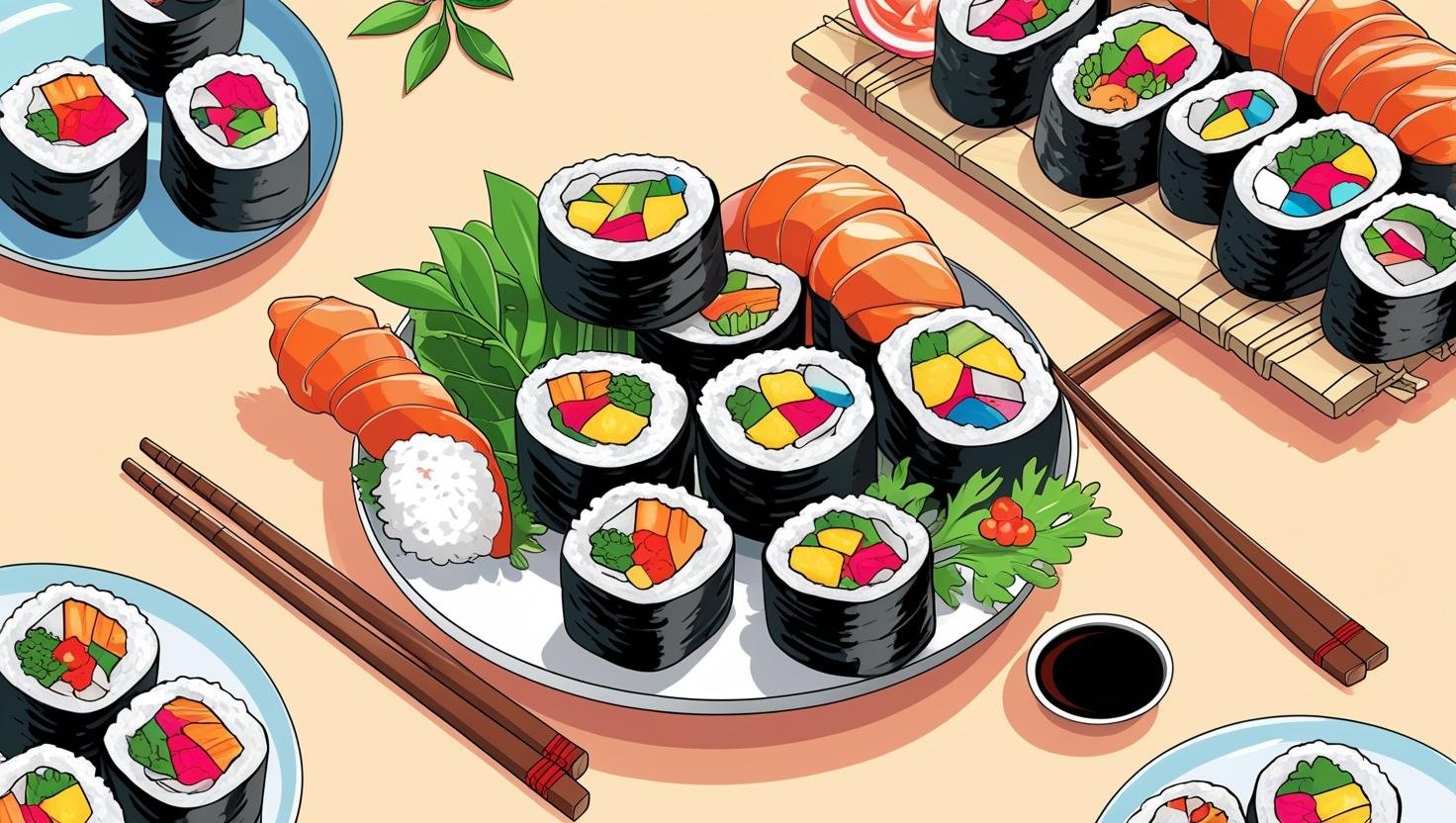 Make-Your-Own Sushi Rolls 4 Easy Recipes Under 10 Minutes